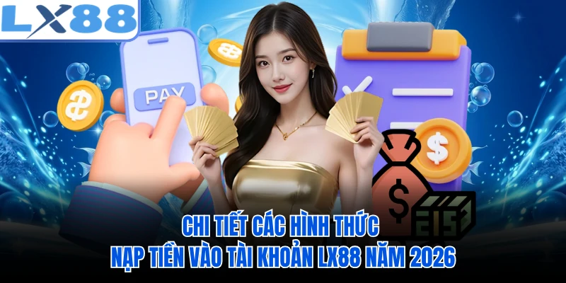 Chi tiết các hình thức nạp tiền vào tài khoản LX88 năm 2026 