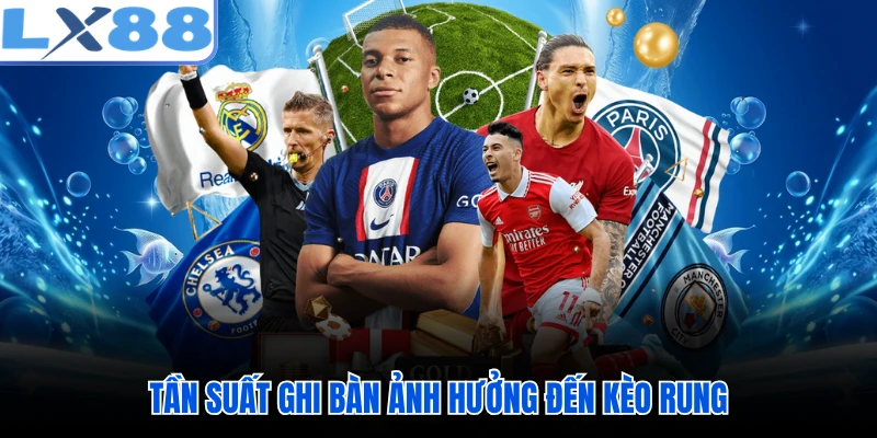 Tần suất ghi bàn ảnh hưởng đến kèo rung 